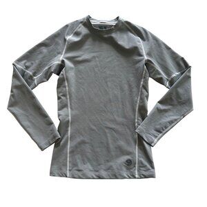 Mountain Hardwear Mens Long Sleeve Gray Base Layer Shirt Size Small